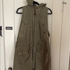 Kapital Khaki Hooded Vest